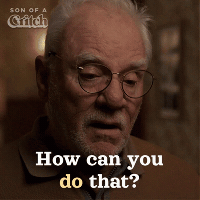 A Man With Glasses And A Beard Is Asking How Can You Do That GIF