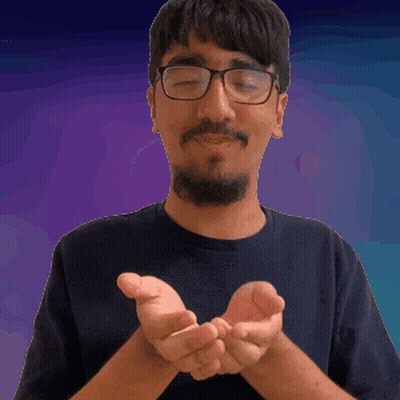 A Man With Glasses And A Beard Is Clapping GIF