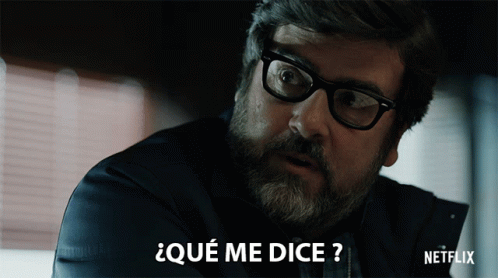 A Man With Glasses And A Beard Says Qué Me Dice GIF