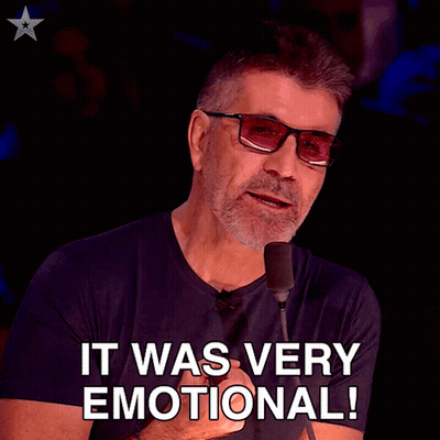 A Man With Glasses And A Black Shirt Says It Was Very Emotional GIF