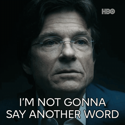 A Man With Glasses And A Caption That Says I 'M Not Gonna Say Another Word GIF
