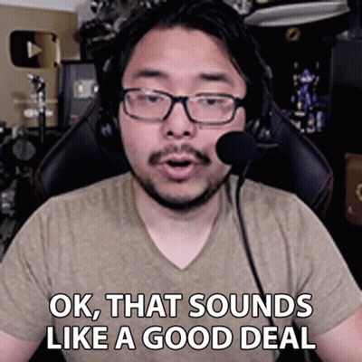 A Man With Glasses And A Microphone Says Ok That Sounds Like A Good Deal GIF