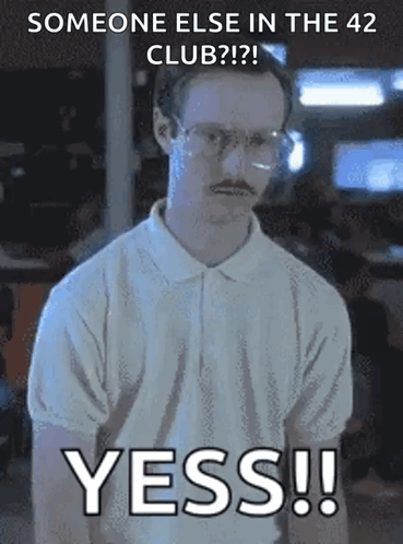 A Man With Glasses And A Mustache Is Saying Yess !! GIF