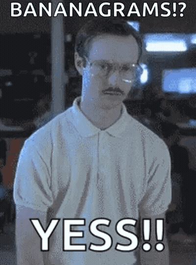 A Man With Glasses And A Mustache Is Wearing A White Shirt And Says Yess GIF