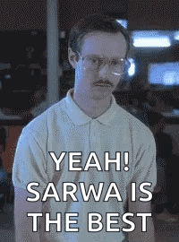 A Man With Glasses And A Mustache Says Yeah ! Sarawa Is The Best GIF