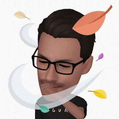 A Man With Glasses And A Shirt That Says Gur GIF