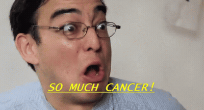 A Man With Glasses And A Surprised Look On His Face Is Saying So Much Cancer GIF