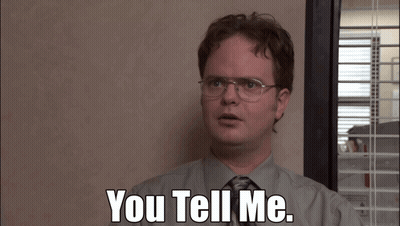 A Man With Glasses And A Tie Says " You Tell Me " GIF