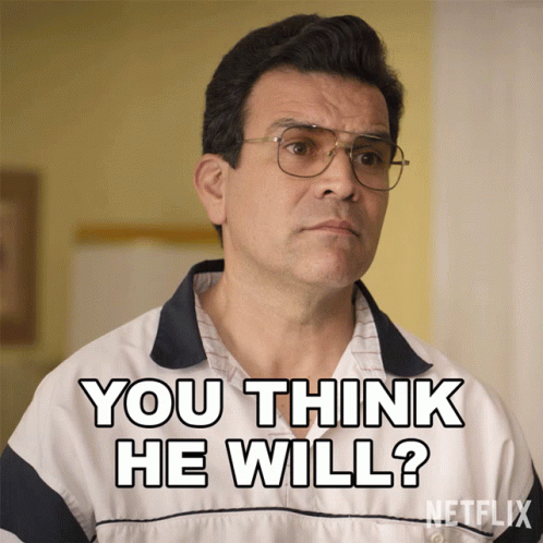 A Man With Glasses And A White Shirt Says You Think He Will GIF