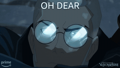 A Man With Glasses And The Words Oh Dear Above Him GIF
