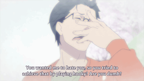 A Man With Glasses And The Words Who Would Ditch Their Own Kid Just Because He Retreaded Into His Shell GIF
