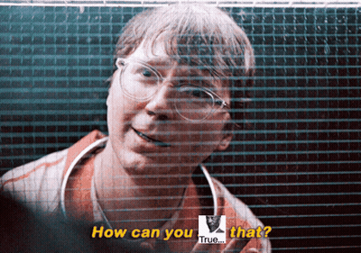 A Man With Glasses Is Behind A Fence And Says How Can You That GIF