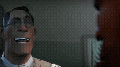 A Man With Glasses Is Smiling And Says Let 'S Go Practice Medicine GIF