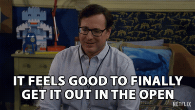 A Man With Glasses Says It Feels Good To Finally Get It Out In The Open Netflix GIF