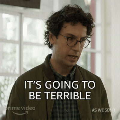 A Man With Glasses Says It 'S Going To Be Terrible On A Screen GIF