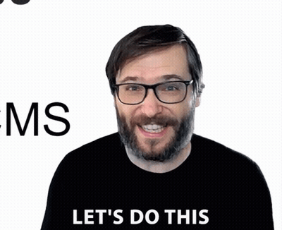 A Man With Glasses Says Let 'S Do This GIF