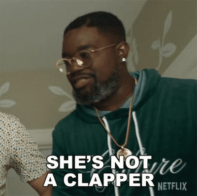 A Man With Glasses Says She 'S Not A Clapper Netflix GIF