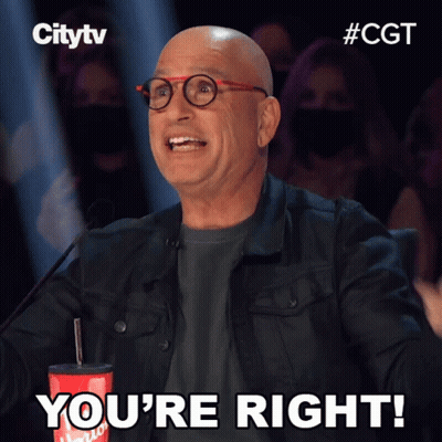 A Man With Glasses Says " You 'Re Right " In Front Of A Crowd GIF