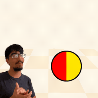 A Man With Glasses Stands In Front Of A Sign That Says Speedy + Graviton Speedygravi GIF
