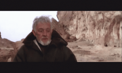 A Man With Gray Hair And A Beard Is Standing In Front Of A Rock Wall GIF