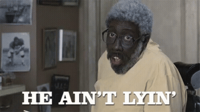 A Man With Gray Hair And Glasses Says He Ain 'T Lyn ' GIF