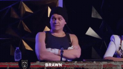 A Man With His Arms Crossed And The Words Excuse Me Princess GIF