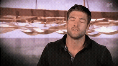 A Man With His Eyes Closed And A Mtv Logo In The Corner GIF