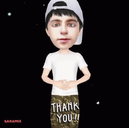 A Man With His Eyes Closed And His Hands On His Stomach Says Thank You GIF
