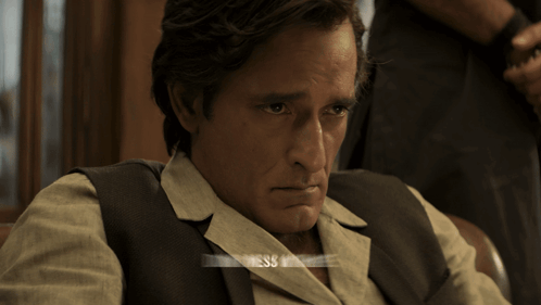 A Man With His Eyes Closed Has The Words " Don 'T Mess With Me " On His Face GIF