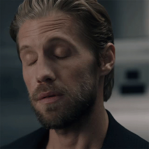 A Man With His Eyes Closed Has The Words It 'S A Very Good Point Above His Face GIF
