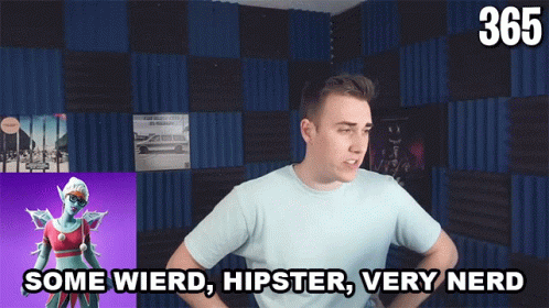 A Man With His Hands On His Hips Says Some Wierd GIF