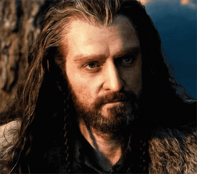 A Man With Long Hair And A Beard Has A Fur Coat On GIF