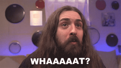 A Man With Long Hair And A Beard Is Asking The Question Whaaaaat GIF