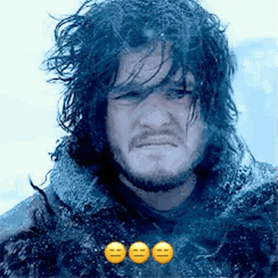 A Man With Long Hair And A Beard Is Making A Funny Face With Three Emojis . GIF
