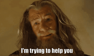 A Man With Long Hair And A Beard Is Saying I 'M Trying To Help You GIF