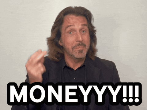 A Man With Long Hair And A Beard Is Saying Moneyyy !!! GIF