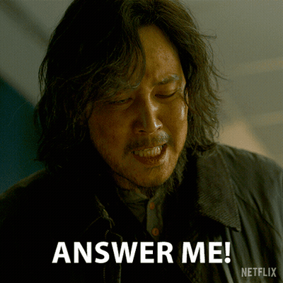 A Man With Long Hair And A Beard Says Answer Me Netflix GIF