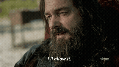 A Man With Long Hair And A Beard Says " I 'Ll Allow It " GIF