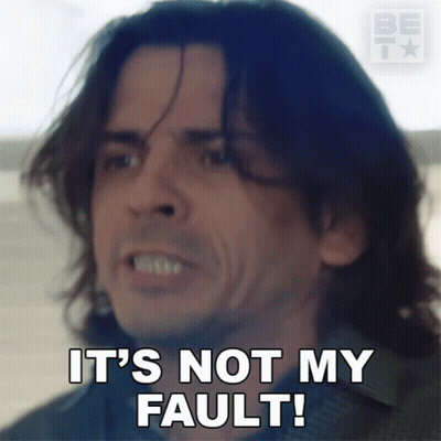 A Man With Long Hair Says It 'S Not My Fault .. GIF