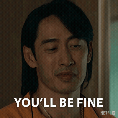 A Man With Long Hair Says You 'Ll Be Fine On Netflix GIF