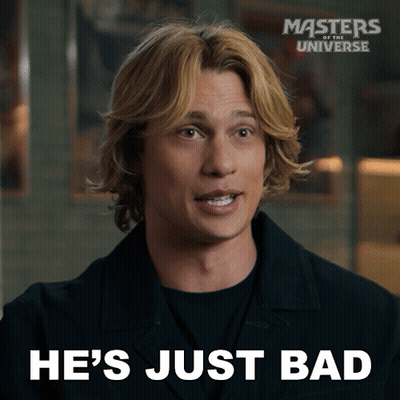 A Man With Masters Of The Universe On The Bottom Right GIF