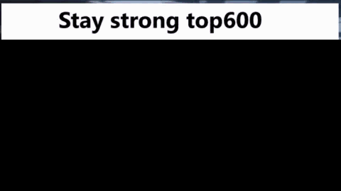 A Man With Purple Hair And Sunglasses Is Standing In Front Of A Sign That Says `` Stay Strong Top 600 '' . GIF