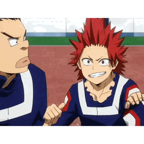 A Man With Red Hair Is Standing Next To Another Man Sticker