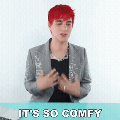 A Man With Red Hair Says It 'S So Comfy In A Video GIF
