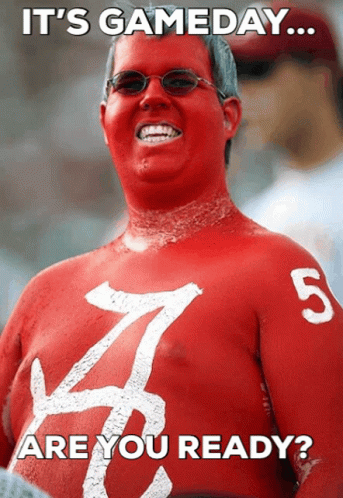 A Man With Red Paint On His Face And A Shirt That Says 5 On It GIF