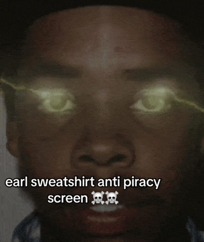 A Man With Skulls On His Teeth Is Wearing An Earl Sweatshirt GIF