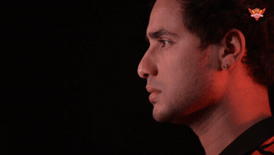 A Man With The Name Stylish Sharma On The Top Of His Head GIF