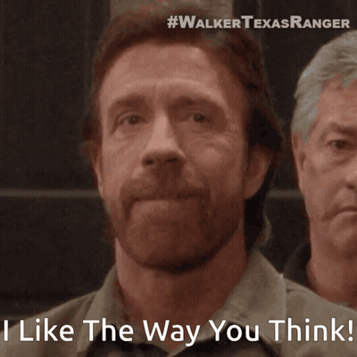 A Man With The Words I Like The Way You Think GIF