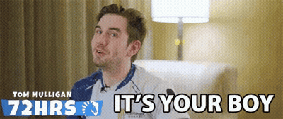 A Man With The Words It 'S Your Boy Written Above Him GIF