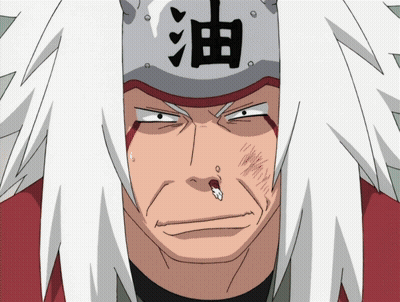 A Man With White Hair And A Hat With Chinese Writing On It GIF